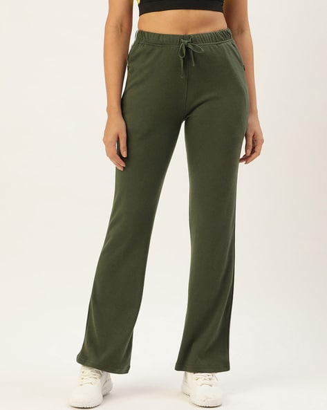Buy Olive Waistband Flare Pants Online