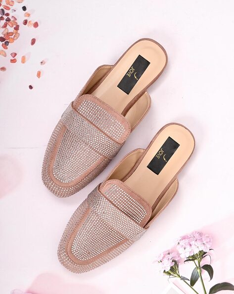 Jove Embellished Slip-On Mules