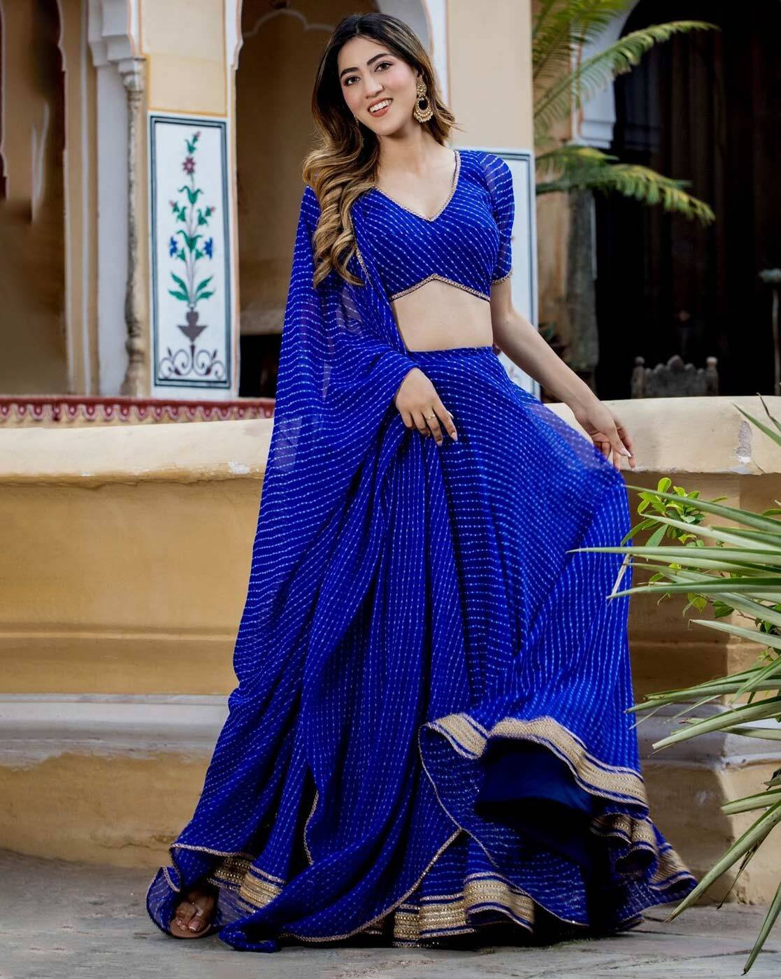 Blue 2025 lengha choli