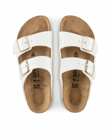 Dual Strap Narrow Fit Slip On Sandals