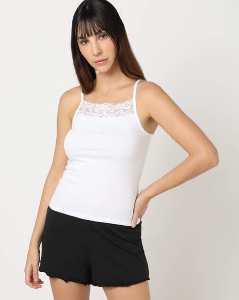 Camisole with Lace Trim