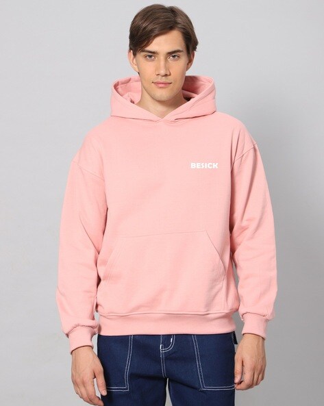 Peach hoodie men new arrivals