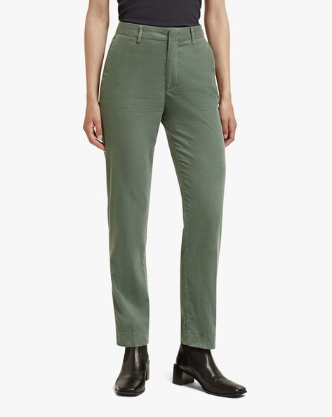 green corduroy trousers | agnès b.