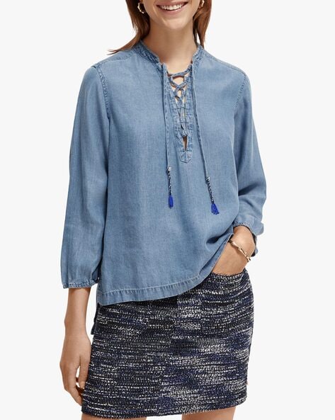 Long-Sleeve Tencel® Shirt | Talbots