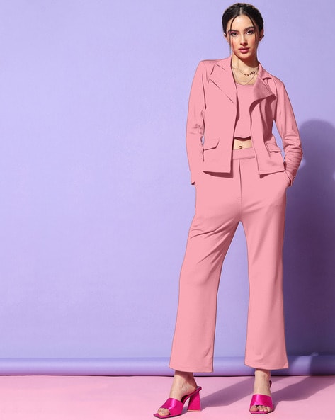 Peach on sale trouser suit