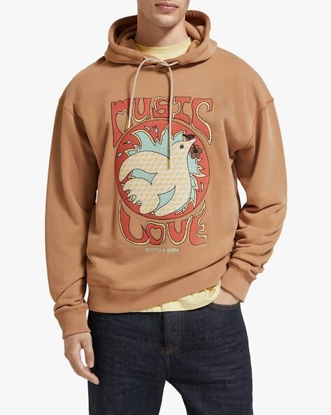 Scotch and soda online hoodie beige