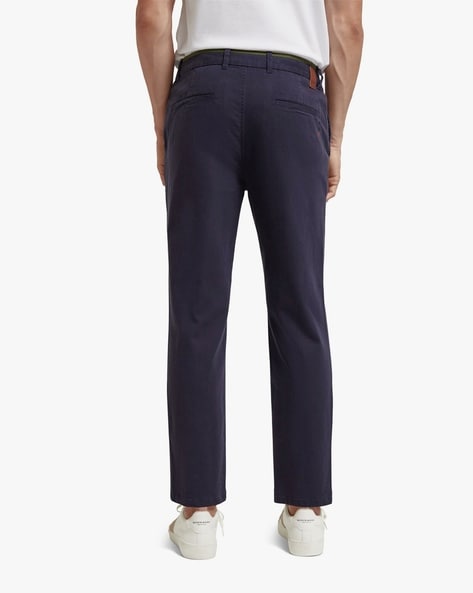 Buy Navy Blue Trousers & Pants for Men by SCOTCH & SODA Online
