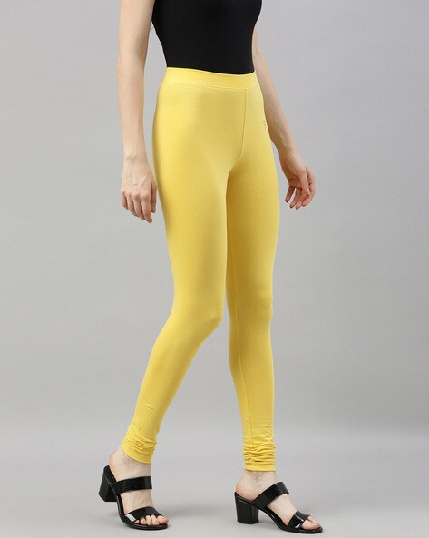 Buy Yellow Leggings for Women by Twin Birds Online