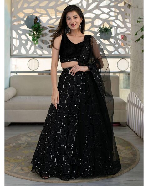 Black lehenga clearance choli