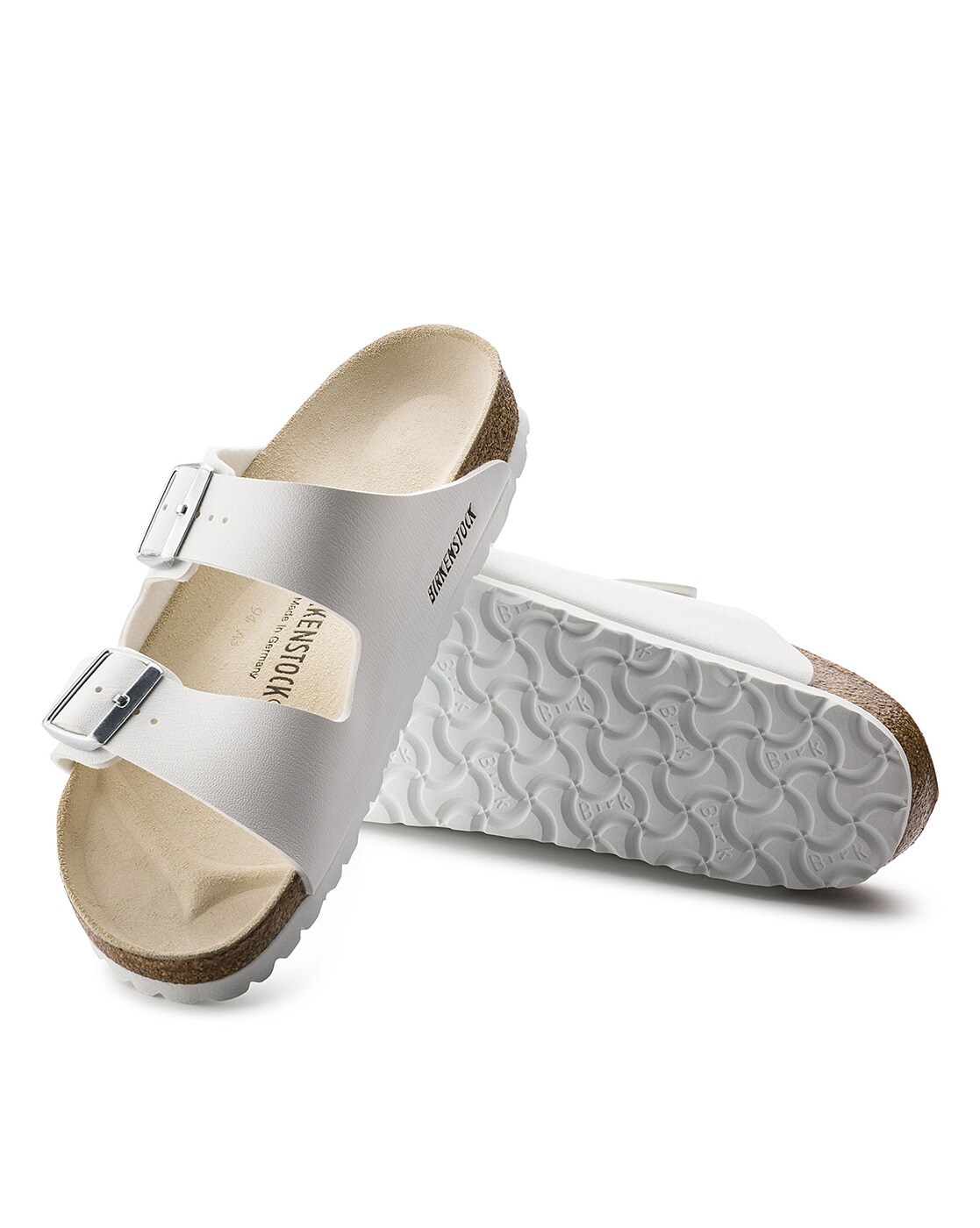 White 2 strap online birkenstocks