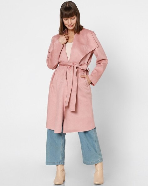 Vero moda long sales sleeve self tie coat