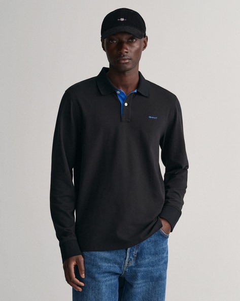 Gant black shop polo shirt