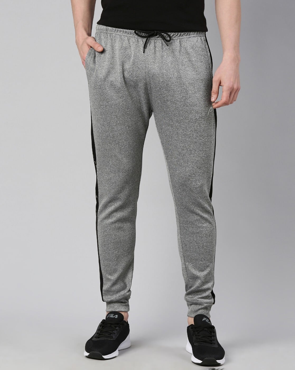 Men Heathered Slim Fit Joggers