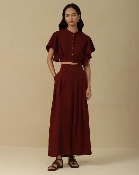 Aarke Ritu Kumar Shirt with Palazzo Co-Ord Set