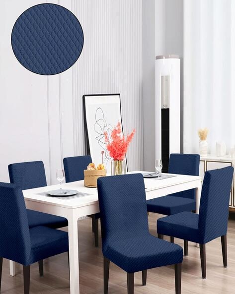 Navy blue dining outlet chairs