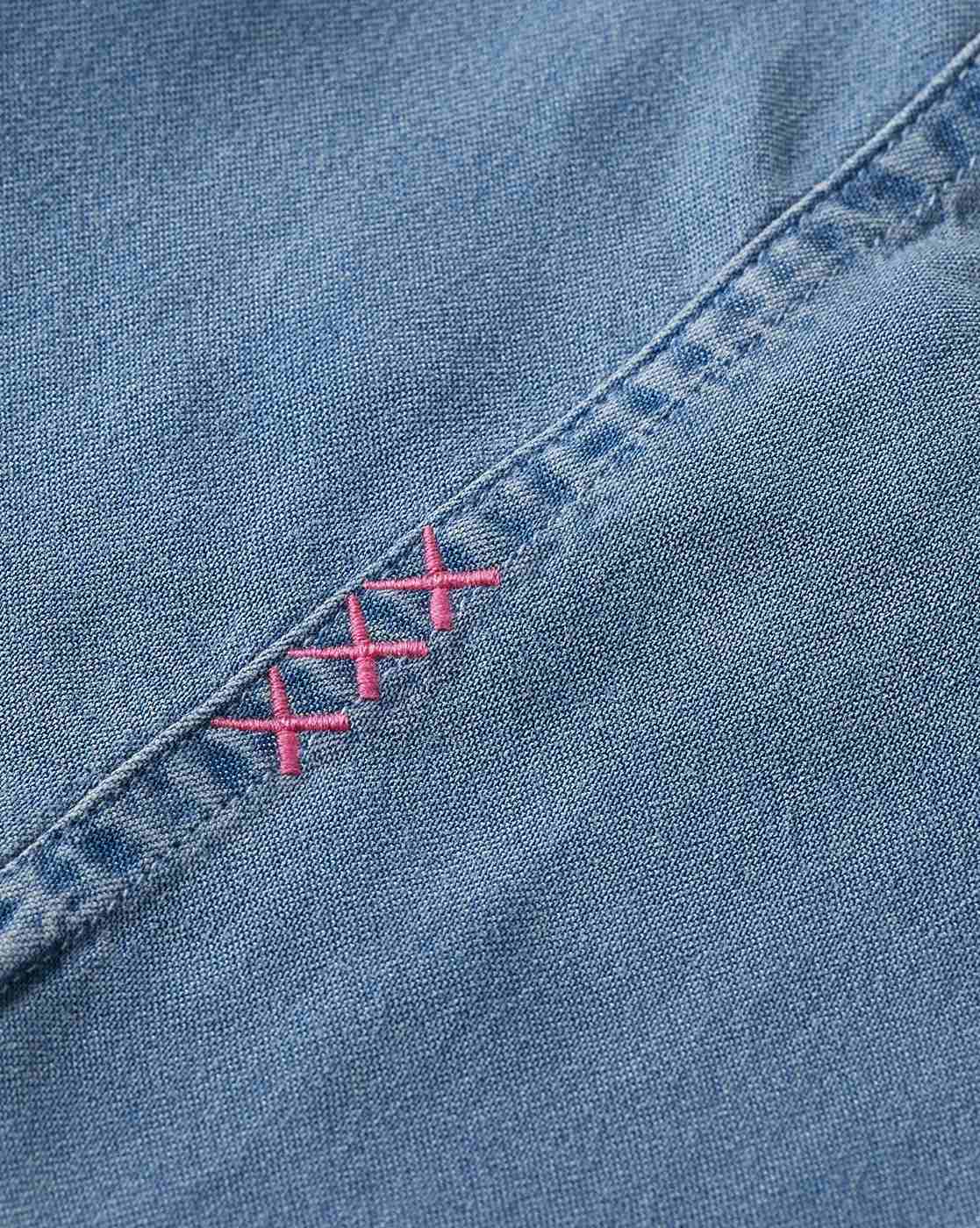 Plain Blue Stone Wash Denim Fabric, For Jeans, Packaging Type: Roll at best  price in Noida