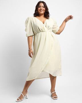 Buy Yellow Dresses for Women by Instafab Plus Online