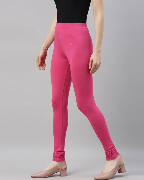 Buy TAGGD Baby Pink Leggings With Crop Top Yoga Suit for Women Online in  India