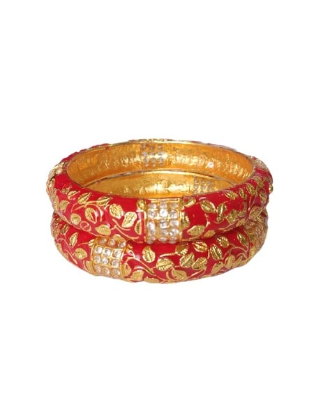 Red pola store bangles online