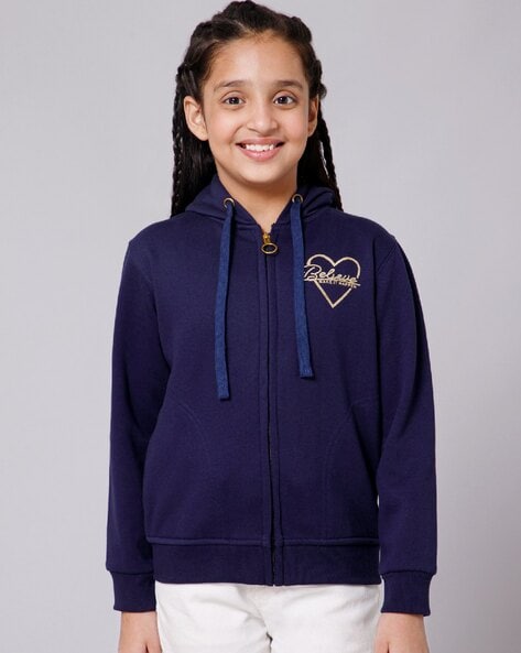 Buy Navy Sweatshirts & Hoodie for Girls by ALAN JONES CLOTHING Online