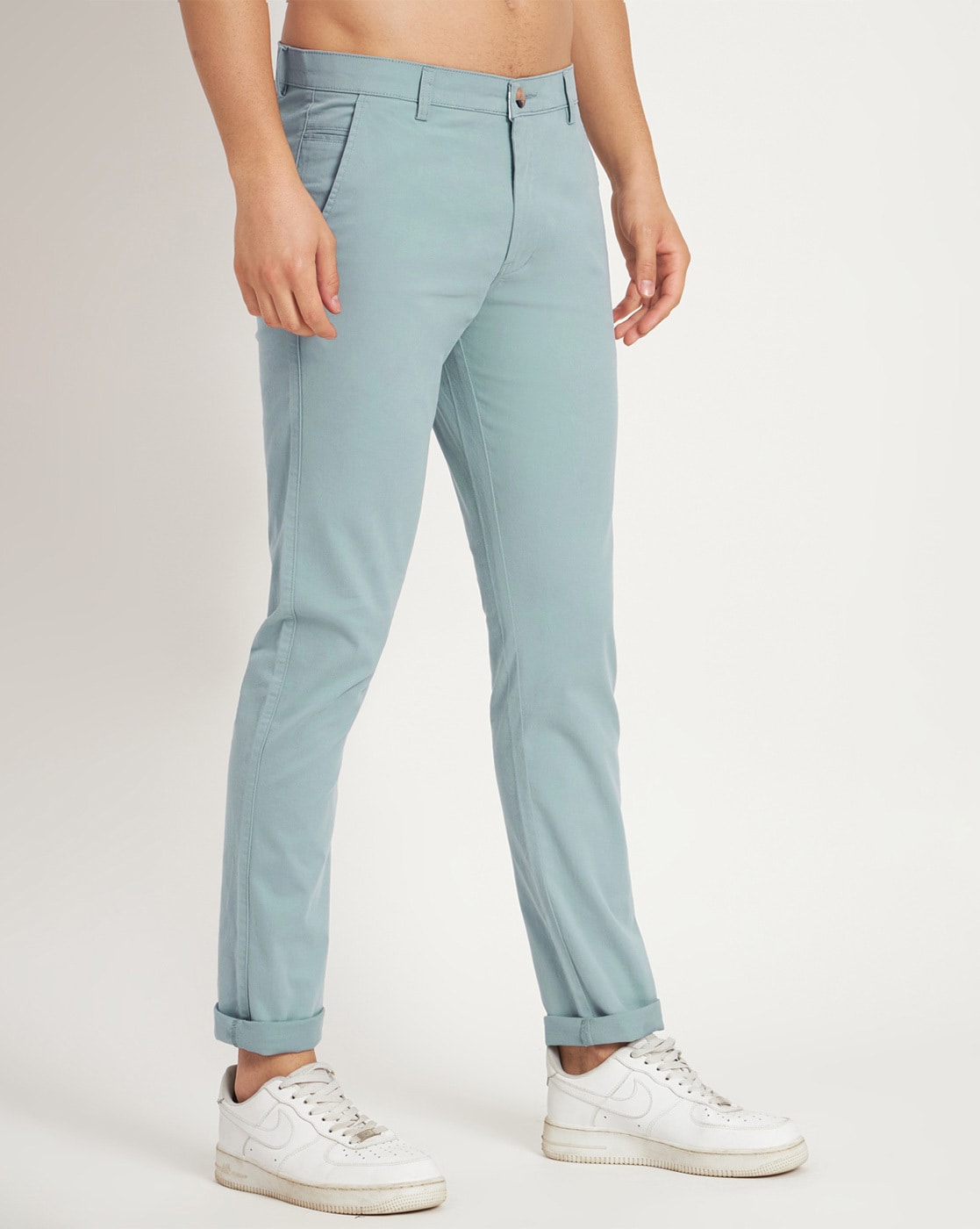 Buy Mens Cotton Linen Sapphire Grey Trousers Online | Merchant Marine