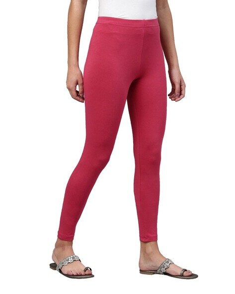 Ribbed Leggings with Elasticated Waistband