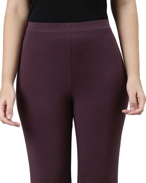 Buy Rust Leggings for Women by GO COLORS Online