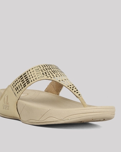 Buy Beige Flip Flop & Slippers for Women by Carlton London Sports Online