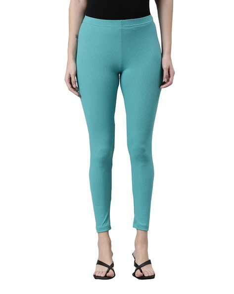 Buy Go Colors Women White Solid Stretch Leggings Online at Best Prices in  India - JioMart.