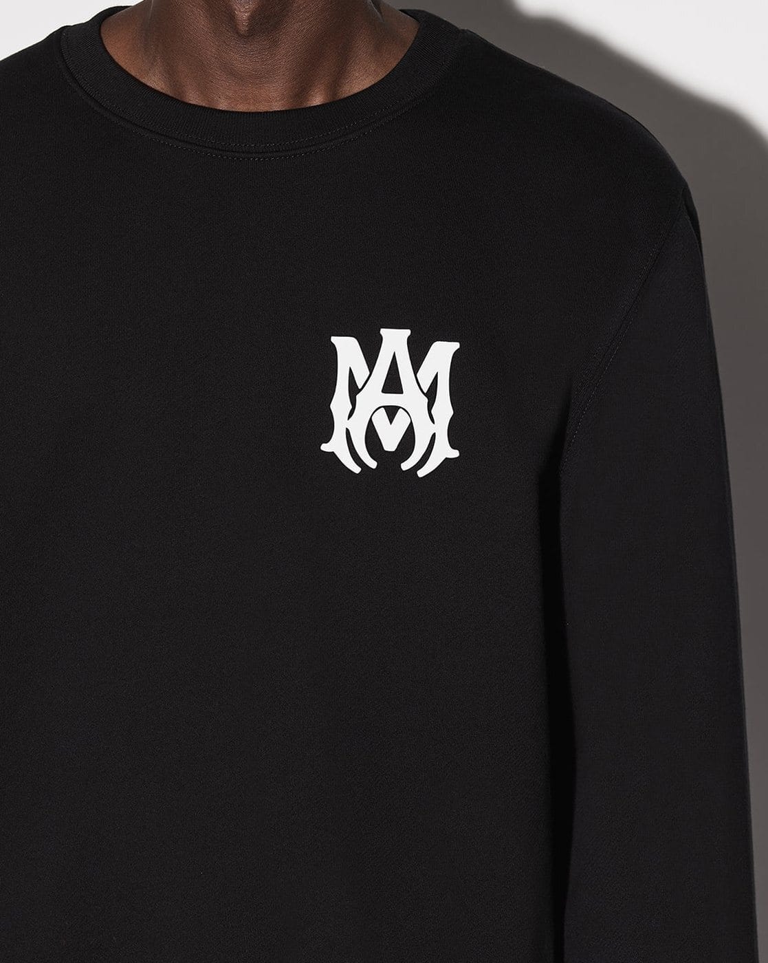 Buy AMIRI MA Core Logo Cotton Regular Fit Sweatshirt | Black Color