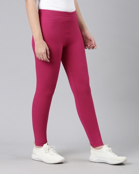Buy Red Leggings for Women by GO COLORS Online