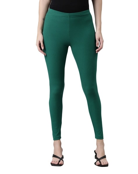 Buy White Leggings for Women by GO COLORS Online