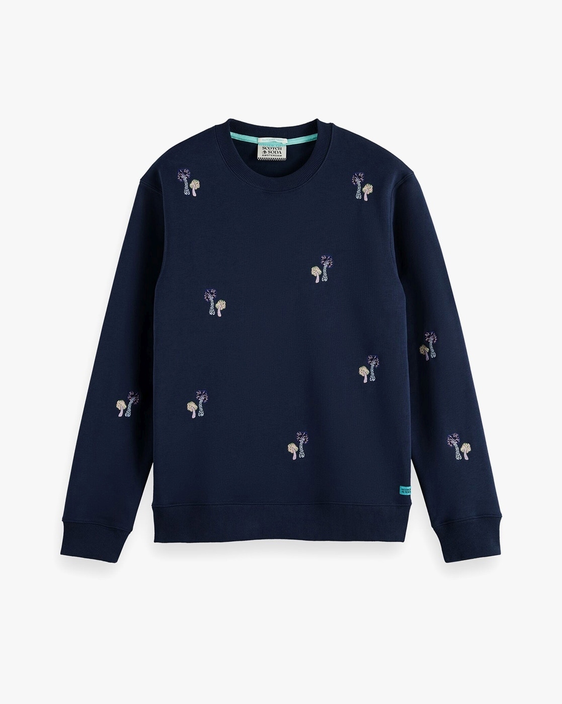 All-Over Logo Print Round-Neck Sweatshirt