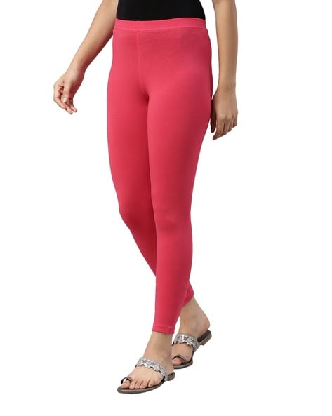 Ankle Fit Cotton Spandex Stretchable Comfort Leggings_Build Your Own C-cheohanoi.vn