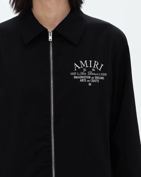 Buy AMIRI Arts District Relaxed Fit Jacket | Black Color Men