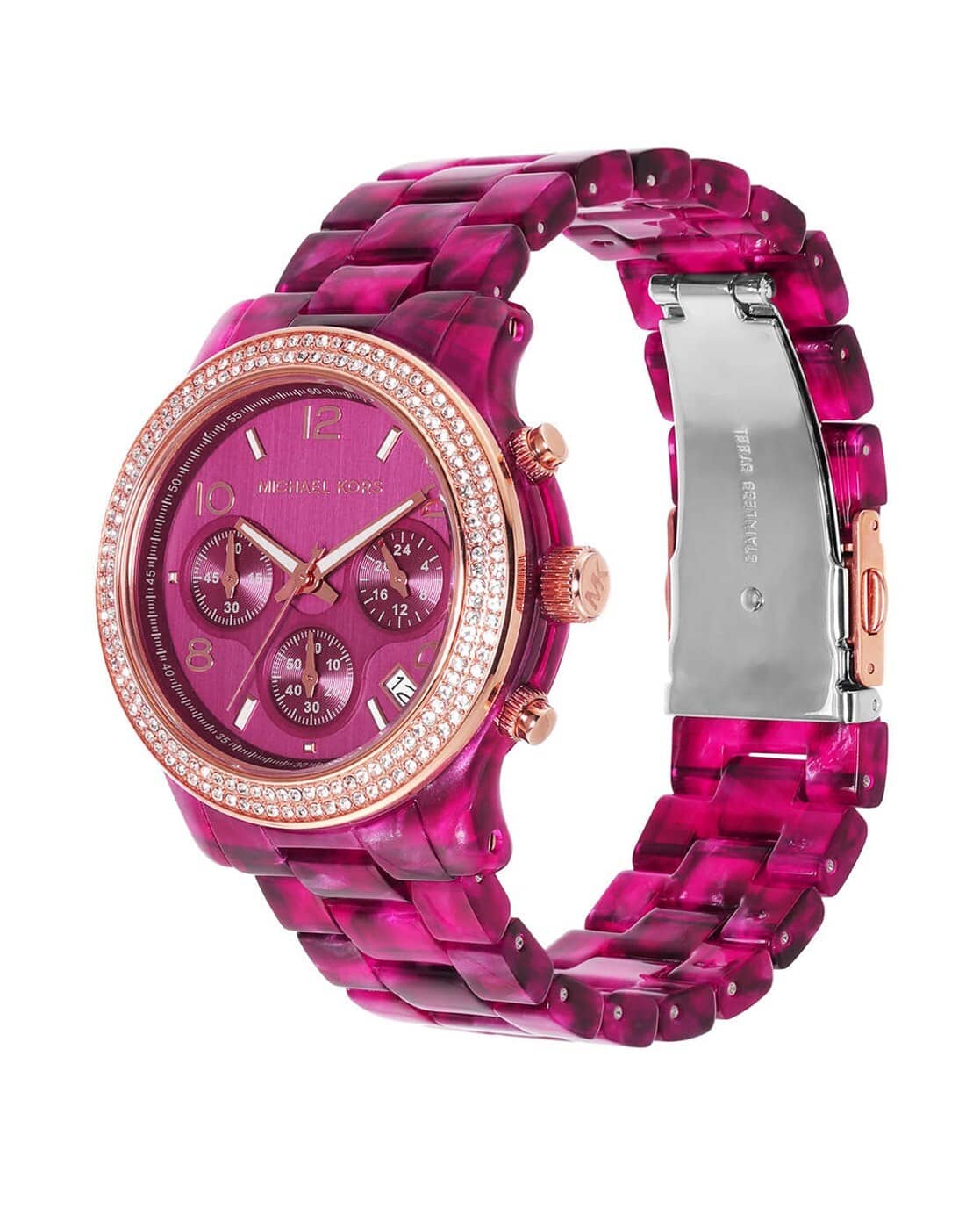 Michael Kors Ritz Pink Mk6718 Shop Michael Kors Hot Pink Watch New