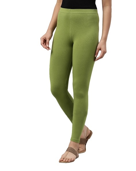 Women's Casual Plain Regular Dark Green Long Plus Size Leggings 3XL (18) -  Walmart.com