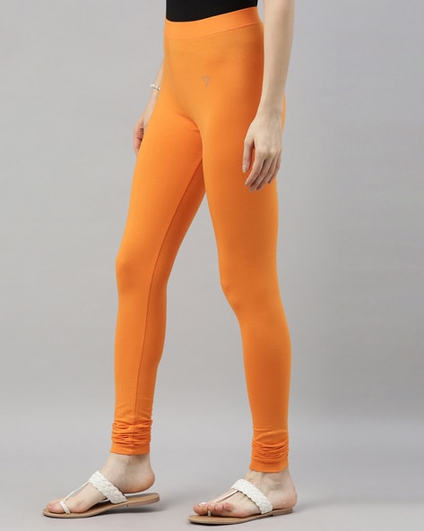 Buy Orange Leggings for Women by Twin Birds Online