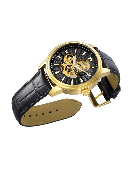 Invicta leather wrist online watch