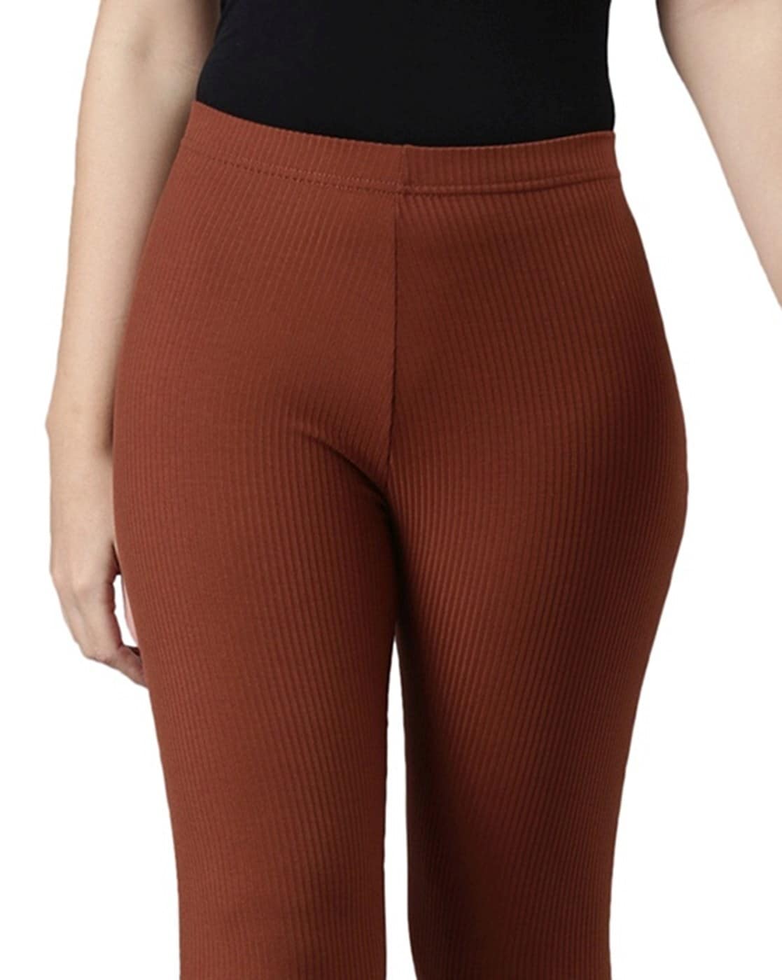 Buy Dark Olive Leggings for Women by GO COLORS Online