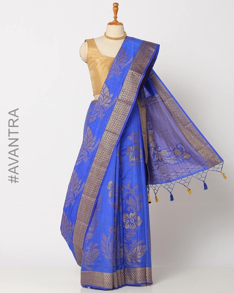 Royal Blue Banarasi Silk Woven Saree