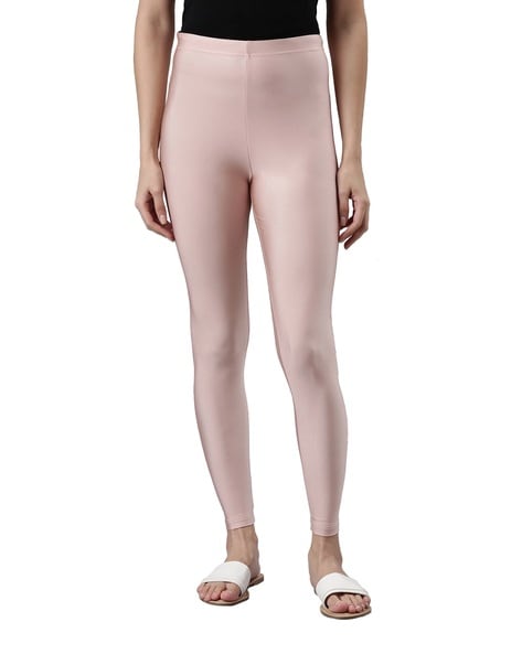 Buy Dark Pink Leggings for Women by GO COLORS Online