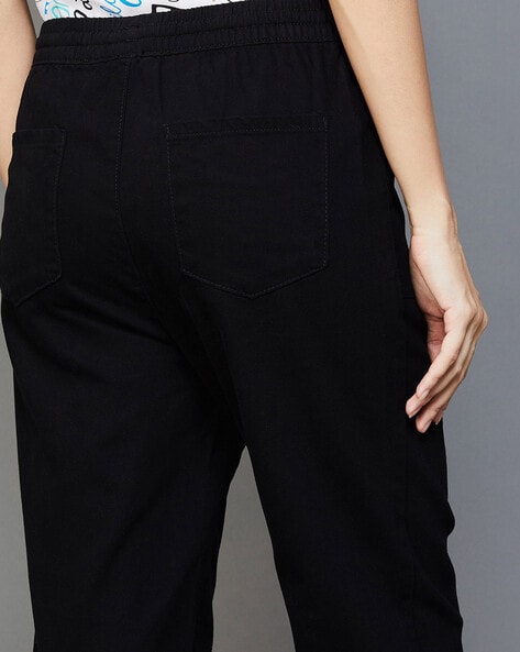 Buy Black Trousers & Pants for Women by Ginger by Lifestyle Online