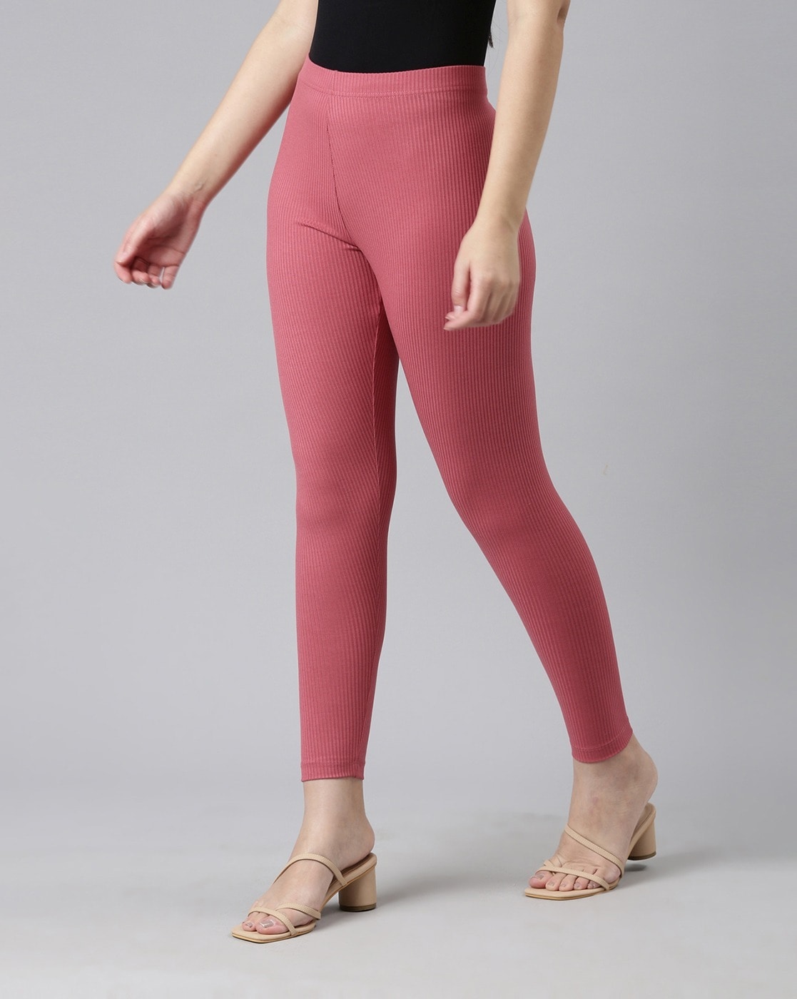 Buy Go Colors Women Wheat Viscose Ankle Length Leggings online