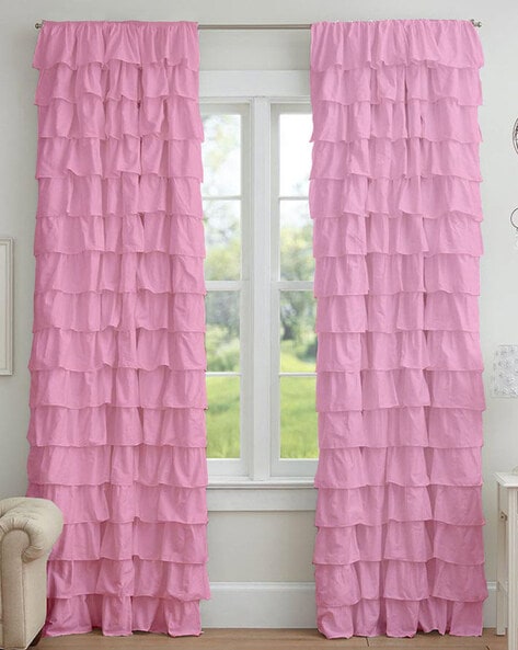Pink Curtains Accessories For Home Kitchen By Dekor World Online Ajio Com