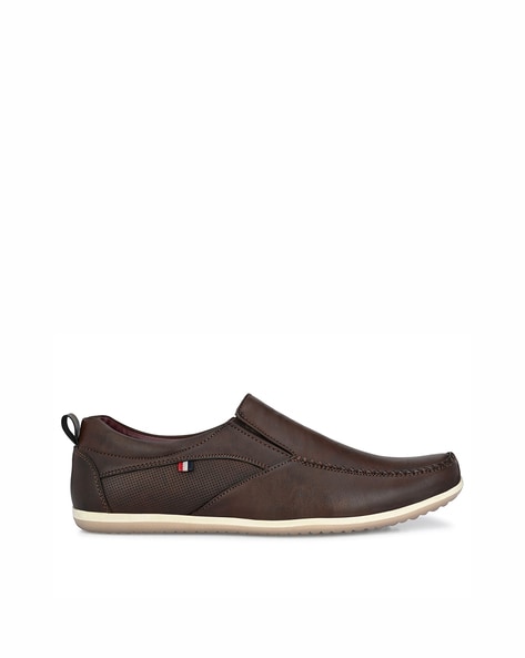 Men Low-Top Square-Toe Slip-On Shoes