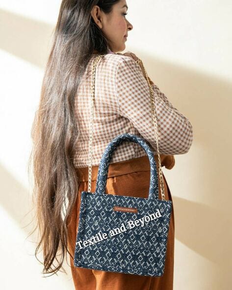 Jacquard bag with buckle - Women