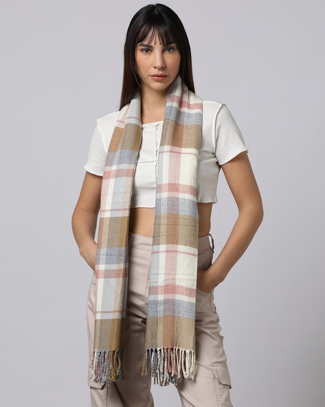 Outryt Women Checked Scarf