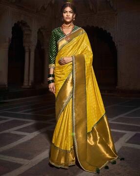 Buy Yellow Sarees for Women by Ri-wah Online