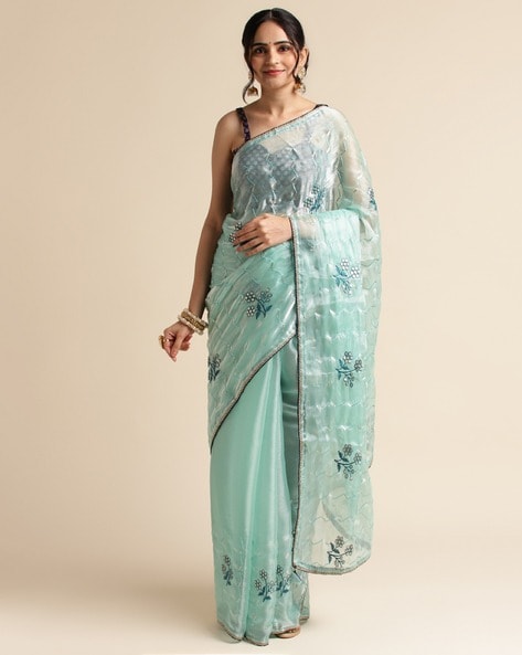 Buy Off white Sarees for Women by Patlipallu Online | Ajio.com